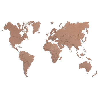 Korkowa mapa świata 110x65 cm , samoprzylepna - NOWOŚĆ