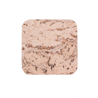 Podkładka korkowa kwadrat mała 10 cm decorative cream komplet 6szt.