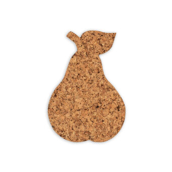 Podkładka korkowa Gruszka  decorative-kpl. 4 szt.