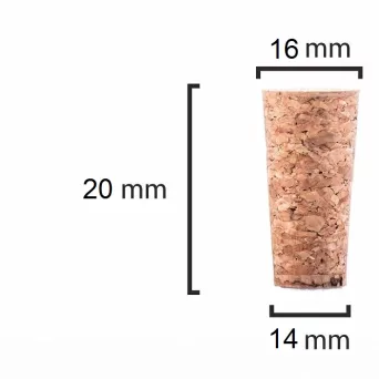 Korek stożkowy 20x16/14mm