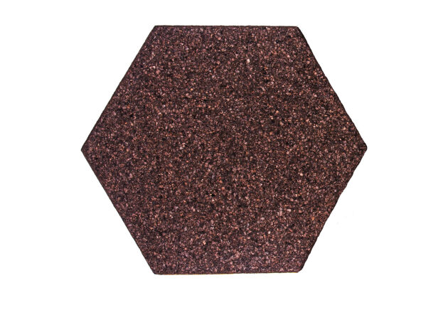 Samoprzylepny Sześciokąt 300 mm x 250 mm x 7 mm negro