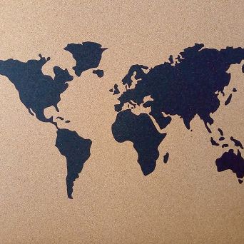 Korkowa mapa świata XL