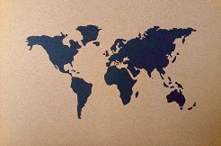 Korkowa mapa świata XL