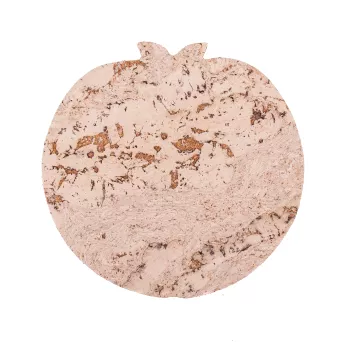 Podkładka korkowa jabłuszko  20 cm decorative cream- komplet 4szt.