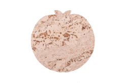 Podkładka korkowa jabłuszko  20 cm decorative cream- komplet 4szt.