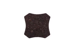 Podkładka korkowa mała karo 10/10 cm negro -komplet 6szt.