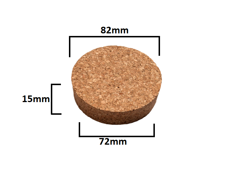 Korek do słoi stożkow , zatyczka 15x82/72mm