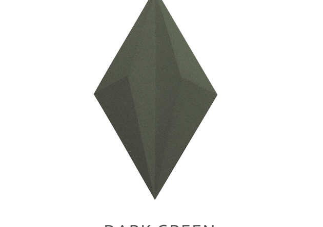 Panel ścienny LINE DARK GREEN