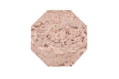 Podkładka korkowa ośmiokąt średni 20cm decorative cream komplet 4 szt.