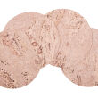 Podkładka korkowa okrągła duża 30 cm decorative cream- komplet 4szt.