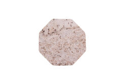 Podkładka korkowa ośmiokąt mała 10 cm light grey- komplet 6szt.