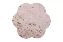 Podkładka korkowa kwiat średni 20 cm light grey- komplet 4szt.