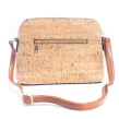 Torebka damska na ramie  z korka, z suwakiem - 3