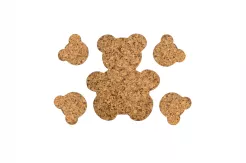 Podkładka korkowa decorative Miś kpl. 2+4