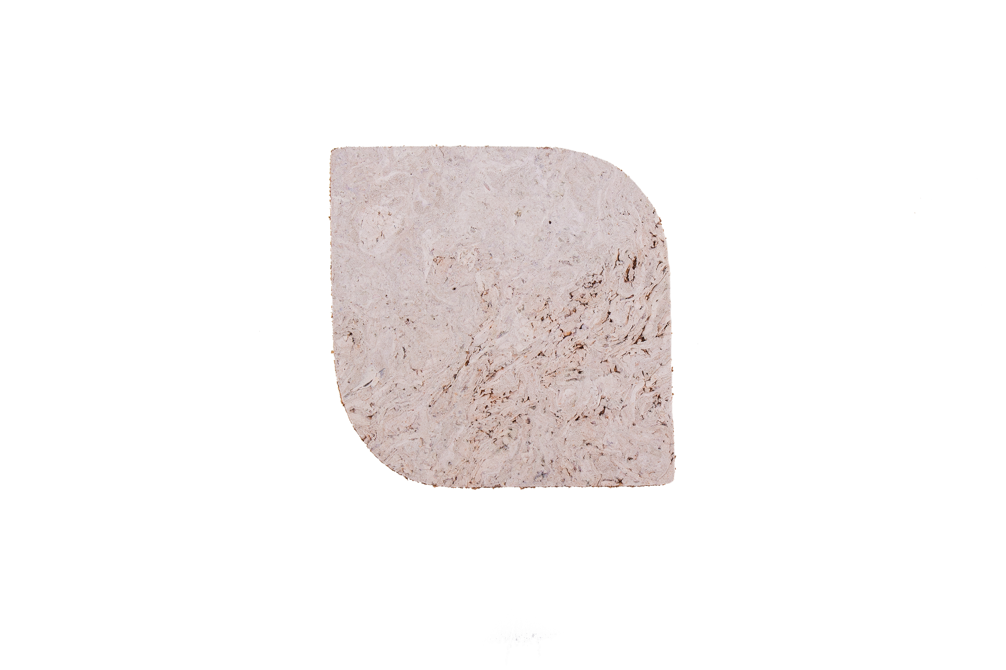 Podkładka korkowa łezka średnia 20 cm light grey- komplet 4szt.