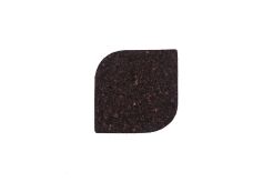 Podkładka korkowa mała łezka 10/10 cm negro- komplet 6szt.