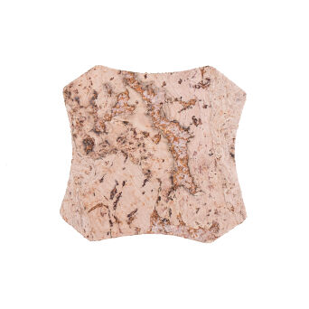 Podkładka korkowa karo mała 10cm decoratice cream-komplet 6szt.