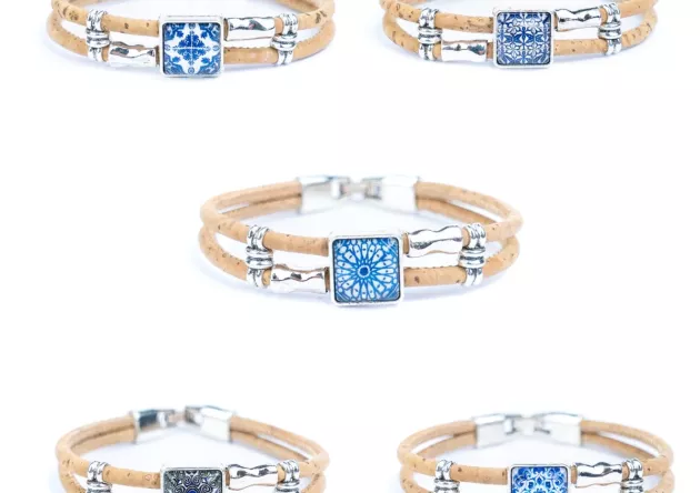 Bransoletka z korka z portugalskim wzorem - NOWOŚĆ !!!