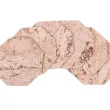 Podkładka korkowa sześciokąt mała 10 cm decorative cream komplet 6szt.