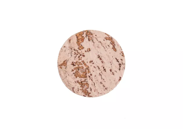 Podkładka korkowa okrągła mała 10 cm decorative cream komplet 6szt.