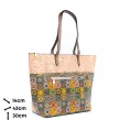 Naturalna, elegancka torba damska z korka - 2