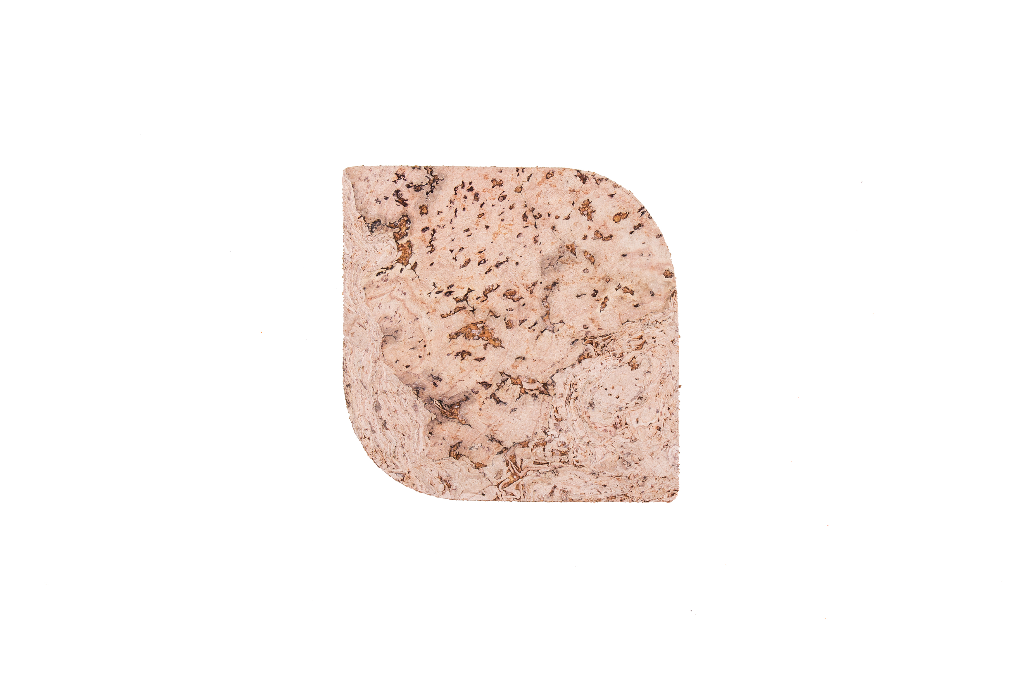 Podkładka korkowa łezka mała 10 cm decorative cream komplet 6szt.