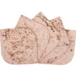 Podkładka korkowa łezka mała 10 cm decorative cream komplet 6szt.