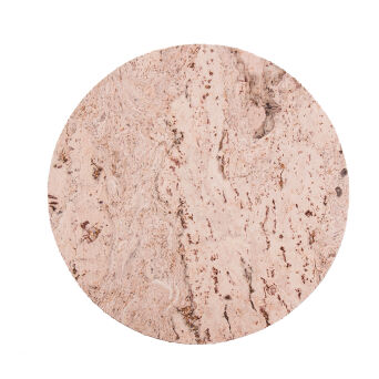 Podkładka korkowa okrągła średnia 20 cm decorative cream komplet 4szt.