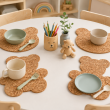 Podkładka korkowa Miś duży  decorative -kpl.4 szt. - 3