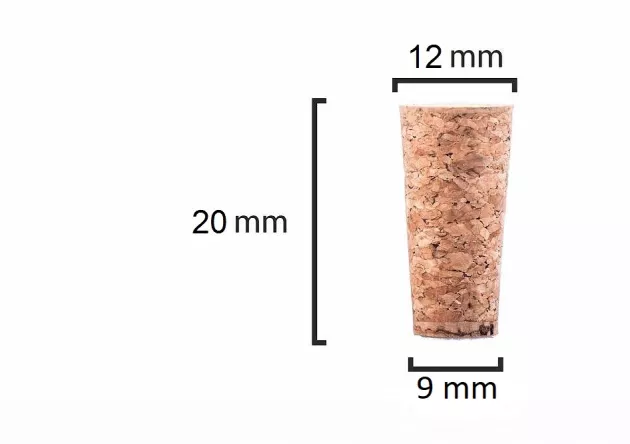 Korek stożkowy 20x12/9mm