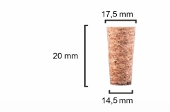 Korek stożkowy 20x17,5/14,5mm