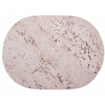 Podkładka korkowa owal duży 40/30 cm light grey komplet 4szt.