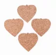 Ozdoba korkowa świąteczna serce naturalne - 2