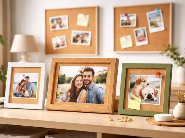 Korkowa ramka na zdjęcia – elegancka dekoracja każdego wnętrza